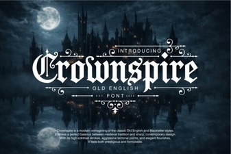 Crownspire Font: Design Versatility Unleashed