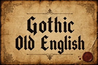 Designing with Authentic Gothic Old English Fonts