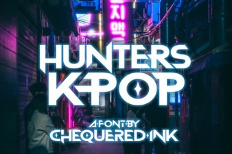 Hunter’s Bold Korean Typography for Creative Projects