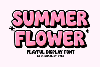 Summer Flower Font Ideas for Design Projects