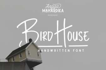 Creative Bird House Font Design Projects